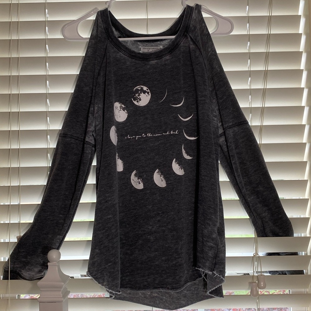 Target Cold-Shoulder Long Sleeve Tee